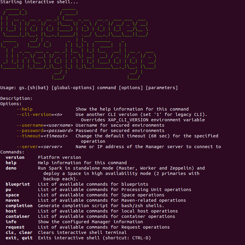 Using the command line interface